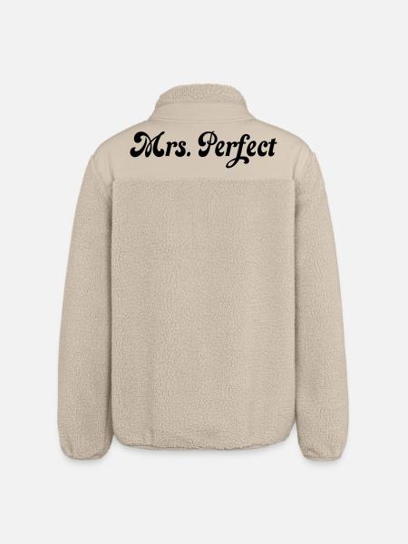 Mrs. perfect - Relaxed Fit Unisex Sherpa Jacket by Stanley/Stella - beige