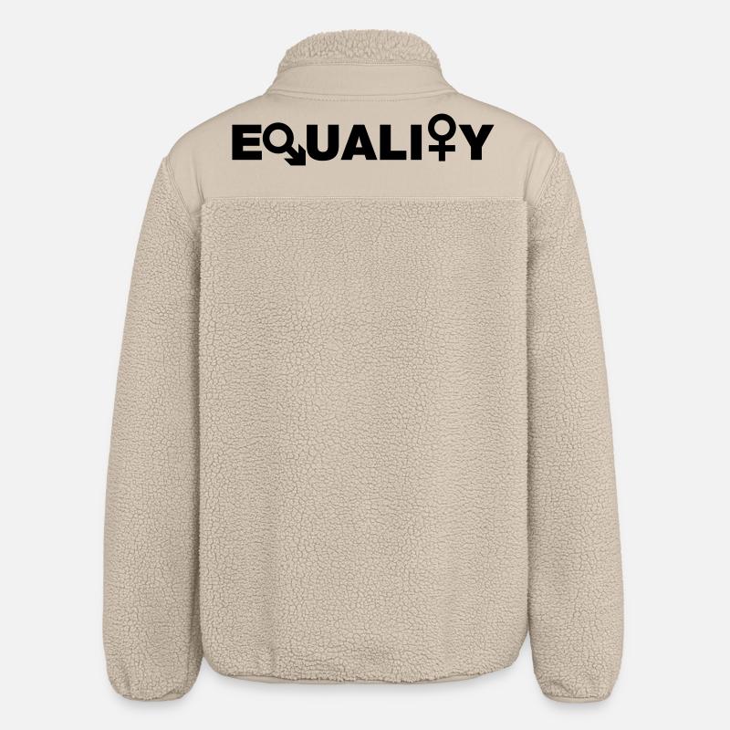 Égalité # - Veste sherpa unisexe coupe décontractée Stanley/Stella - beige