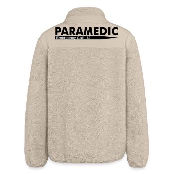 Paramedic Emergency Call 112 - Relaxed Fit Unisex Sherpa Jacket by Stanley/Stella - beige - Back