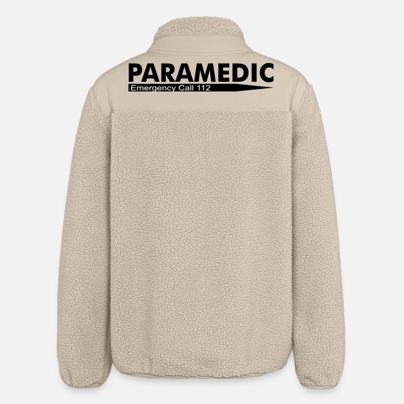 Paramedic Emergency Call 112 - Relaxed Fit Unisex Sherpajacke von Stanley/Stella - Beige