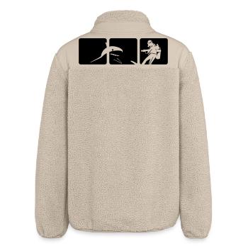Shark Dive - Relaxed Fit Unisex Sherpa Jacket by Stanley/Stella - beige - Back