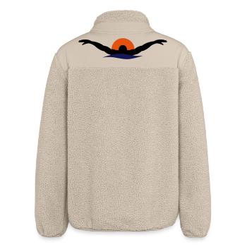 Schwimmen - Relaxed Fit Unisex Sherpajacke von Stanley/Stella - Beige - Hinten