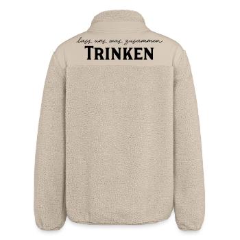 lustige Sprüche - Relaxed Fit Unisex Sherpajacke von Stanley/Stella - Beige - Hinten