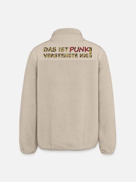 Das ist Punk - Relaxed Fit Unisex Sherpajacke von Stanley/Stella - Beige