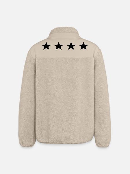stars - Relaxed Fit Unisex Sherpa Jacket by Stanley/Stella - beige