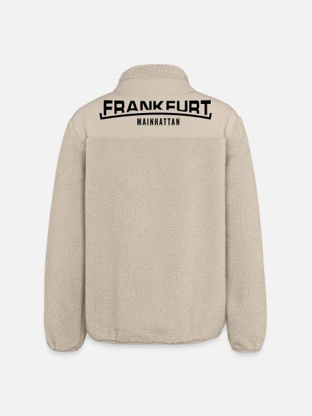 Frankfurt Mainhattan - Relaxed Fit Unisex Sherpa Jacket by Stanley/Stella - beige