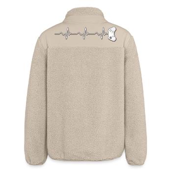 Gamer pulse - Relaxed Fit Unisex Sherpa Jacket by Stanley/Stella - beige - Back