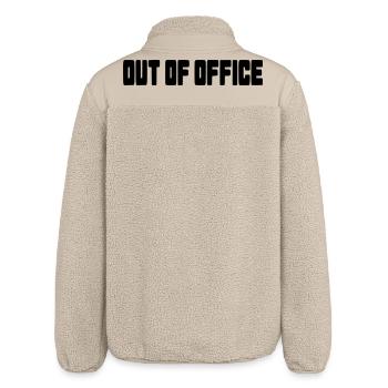 Out of office, outside working hours, office, free # - Relaxed Fit Unisex Sherpa Jacket by Stanley/Stella - beige - Back