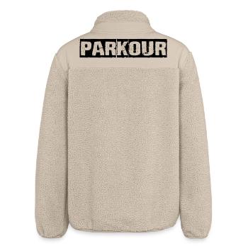 parkour - Relaxed Fit Unisex Sherpa Jacket by Stanley/Stella - beige - Back