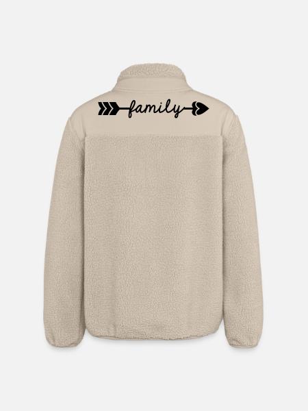 Family - Relaxed Fit Unisex Sherpa Jacket by Stanley/Stella - beige