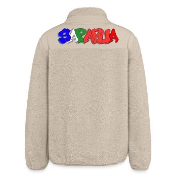 Saparua - Molukken 4 Farben - Relaxed Fit Unisex Sherpajacke von Stanley/Stella - Beige - Hinten