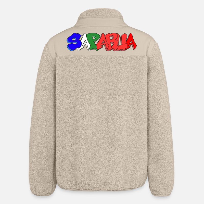Saparua - Moluque 4 couleurs - Veste sherpa unisexe coupe décontractée Stanley/Stella - beige