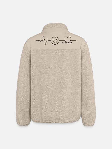 Volley-ball - Veste sherpa unisexe coupe décontractée Stanley/Stella - beige