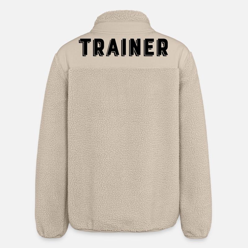 Trainer - Relaxed Fit Unisex Sherpajacke von Stanley/Stella - Beige