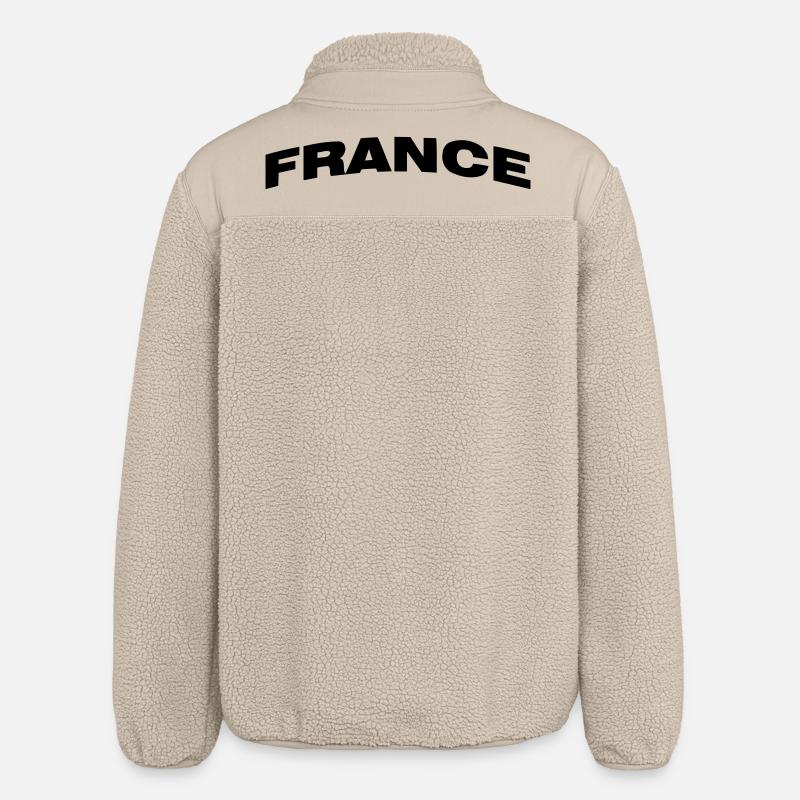 France - Relaxed Fit Unisex Sherpa Jacket by Stanley/Stella - beige