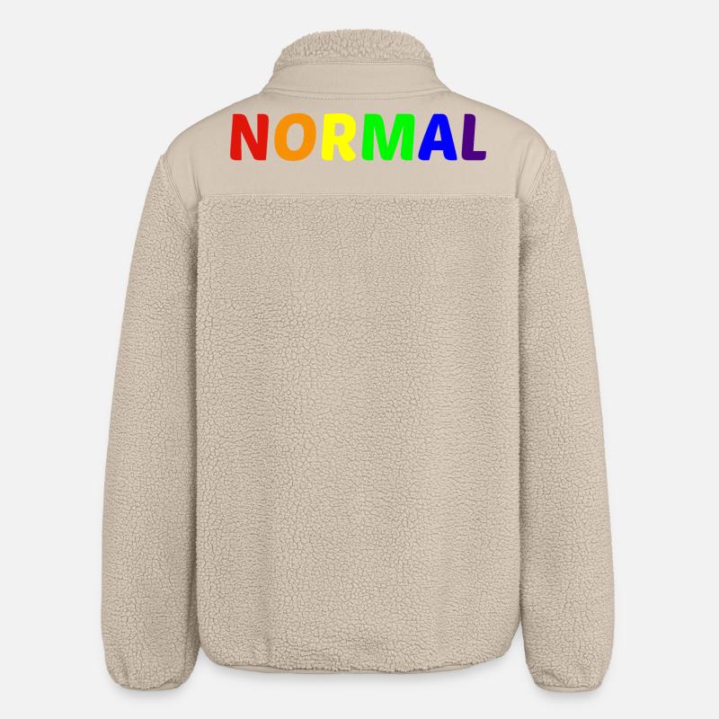 NORMAL - Relaxed Fit Unisex Sherpa Jacket by Stanley/Stella - beige