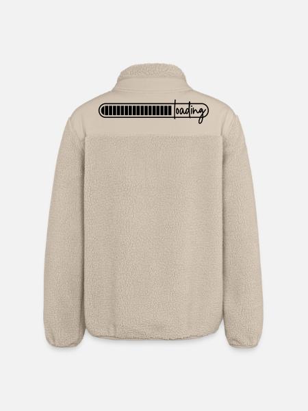 loading bar - loading - loading - Relaxed Fit Unisex Sherpa Jacket by Stanley/Stella - beige