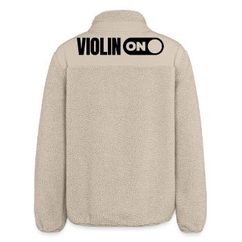 Violin - Relaxed Fit Unisex Sherpa Jacket by Stanley/Stella - beige - Back