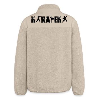 Karateka - Relaxed Fit Unisex Sherpajacke von Stanley/Stella - Beige - Hinten