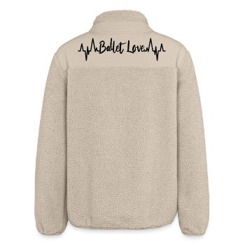 Ballet Love Pulsschlag - Relaxed Fit Unisex Sherpa Jacket by Stanley/Stella - beige - Back