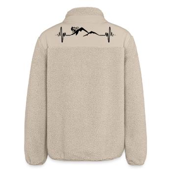 Palpitations ECG des vététistes - Veste sherpa unisexe coupe décontractée Stanley/Stella - beige - Dos