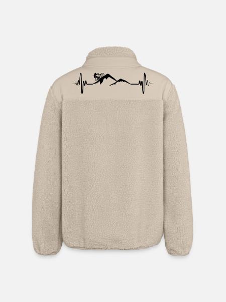 Mountain bikers ECG palpitations - Relaxed Fit Unisex Sherpa Jacket by Stanley/Stella - beige