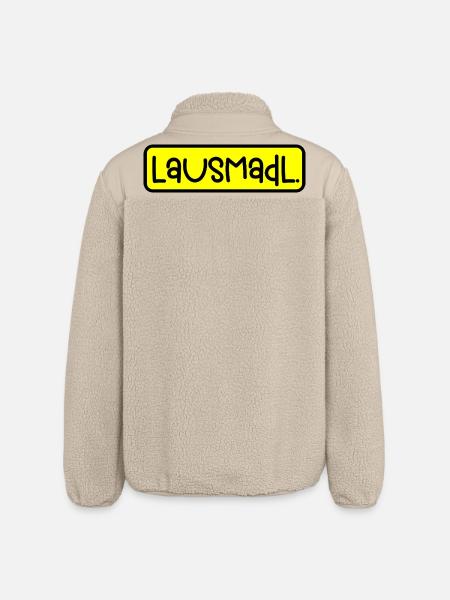 Lausmadl - Relaxed Fit Unisex Sherpajacke von Stanley/Stella - Beige