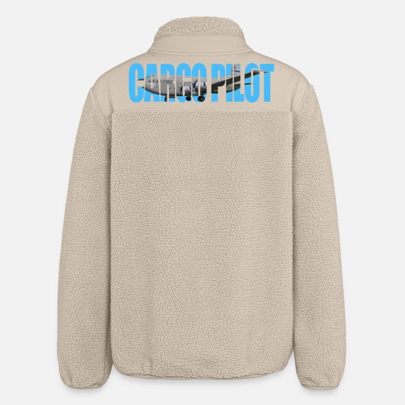 Cargo pilot C-124C - Relaxed Fit Unisex Sherpa Jacket by Stanley/Stella - beige