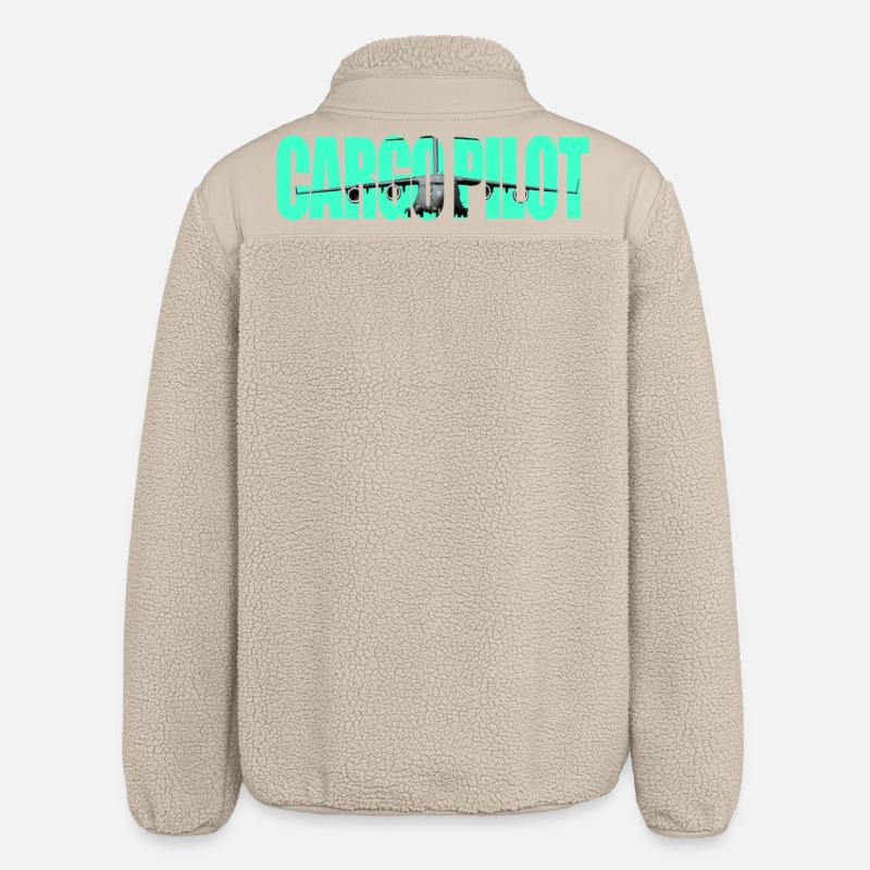 Cargo pilot C-17 - Relaxed Fit Unisex Sherpajacke von Stanley/Stella - Beige