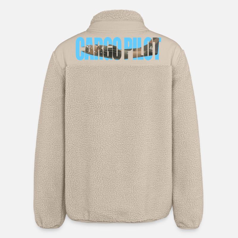 Pilote cargo C-123 - Veste sherpa unisexe coupe décontractée Stanley/Stella - beige