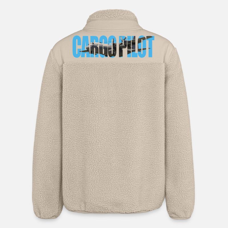 Cargo pilot C-130 - Relaxed Fit Unisex Sherpa Jacket by Stanley/Stella - beige