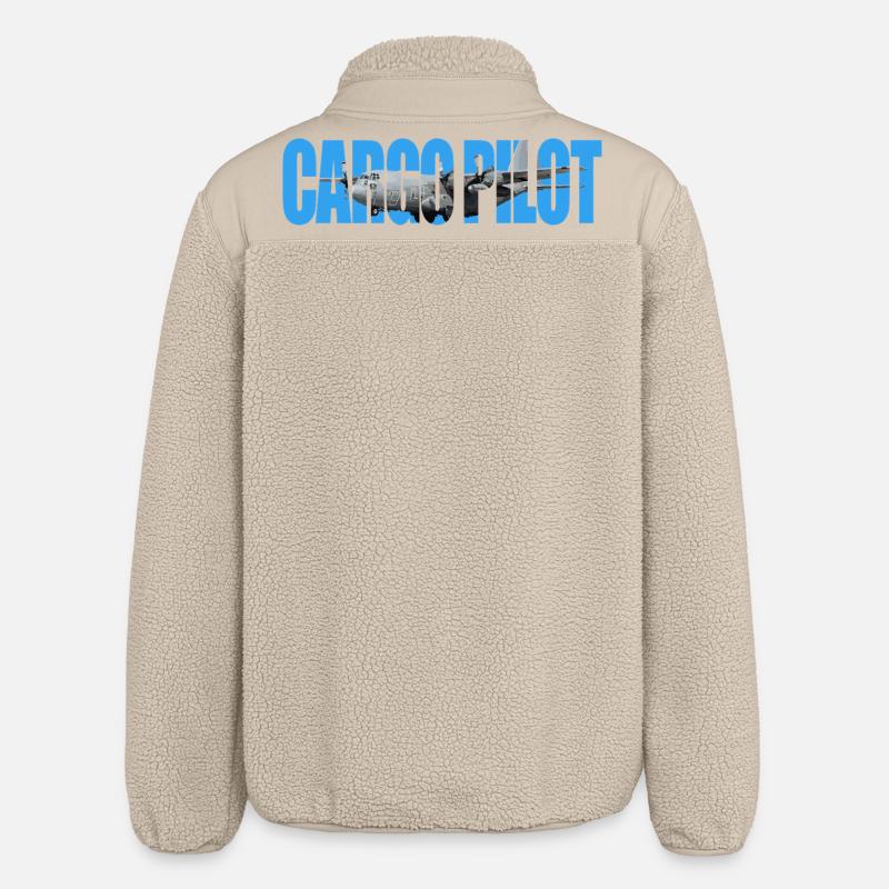 Cargo pilot C-130 - Relaxed Fit Unisex Sherpa Jacket by Stanley/Stella - beige