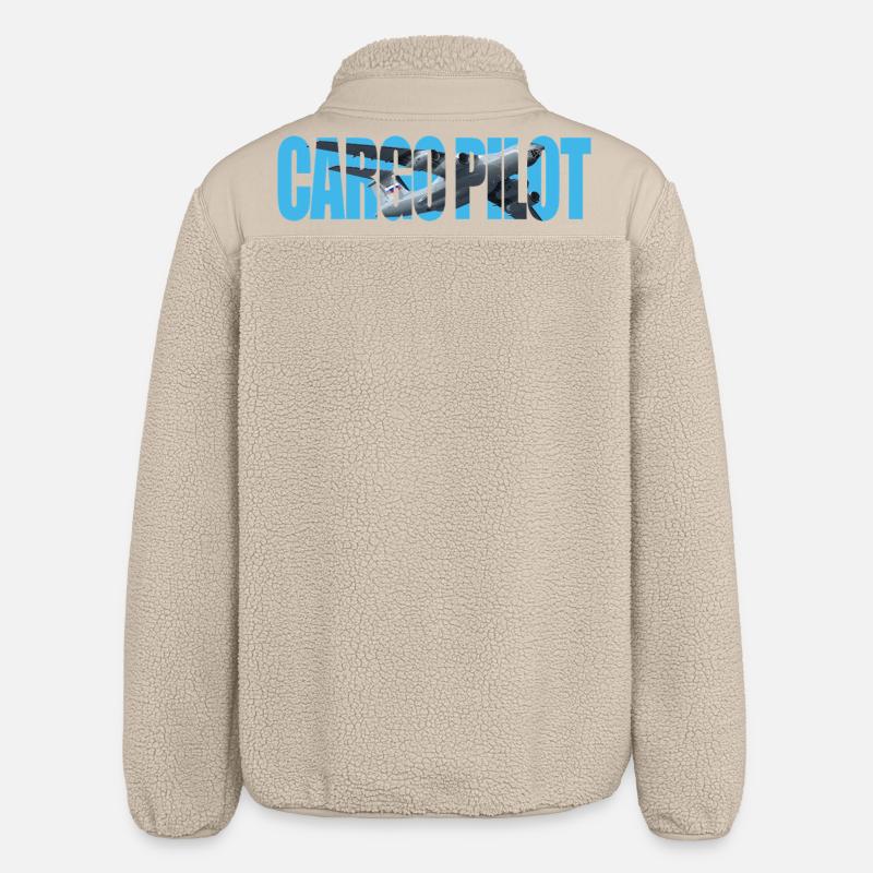 Cargo pilot IL-76 - Relaxed Fit Unisex Sherpa Jacket by Stanley/Stella - beige