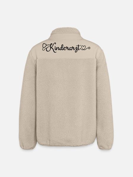 Kinderarzt - Relaxed Fit Unisex Sherpajacke von Stanley/Stella - Beige