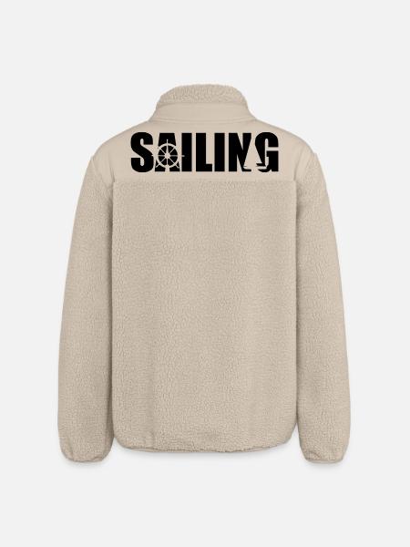 Volant pour les marins - Veste sherpa unisexe coupe décontractée Stanley/Stella - beige