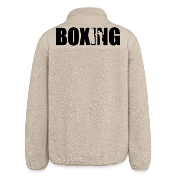 Boxing - Relaxed Fit Unisex Sherpa Jacket by Stanley/Stella - beige - Back