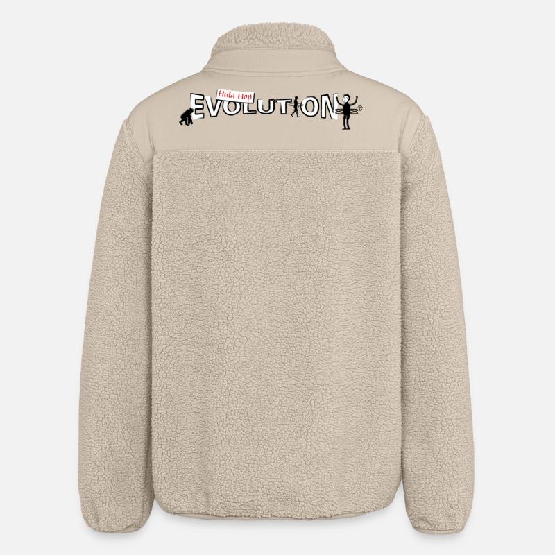 Hula hop Evolution - Veste sherpa unisexe coupe décontractée Stanley/Stella - beige