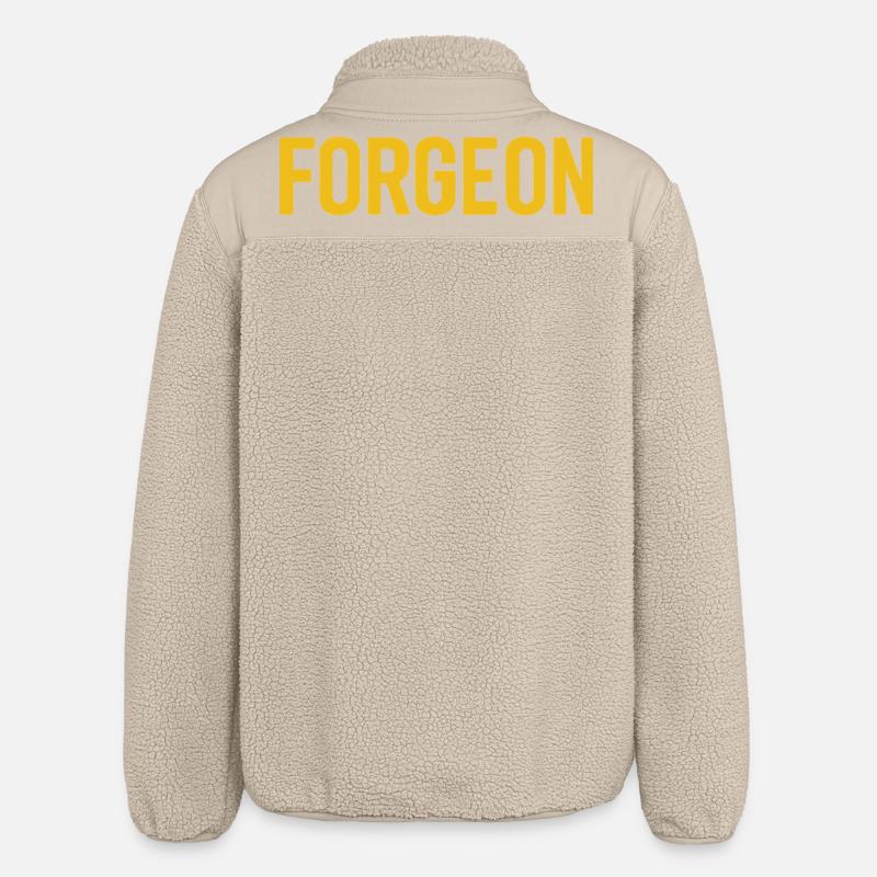 ForgeOn – Bleiben Sie unerbittlich - Relaxed Fit Unisex Sherpajacke von Stanley/Stella - Beige