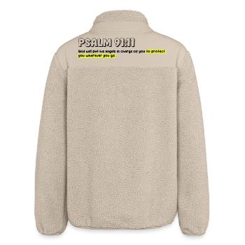 Biblisches Zitat - Relaxed Fit Unisex Sherpajacke von Stanley/Stella - Beige - Hinten