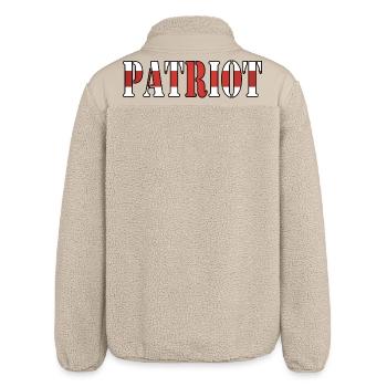 English Patriot Pride - Relaxed Fit Unisex Sherpa Jacket by Stanley/Stella - beige - Back