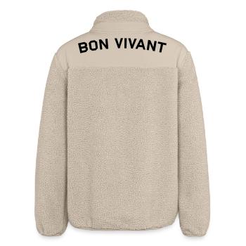 Bonvivant - Relaxed Fit Unisex Sherpajacke von Stanley/Stella - Beige - Hinten