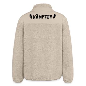 Kämpfer - Glücksbringer - Du schaffst das! - Relaxed Fit Unisex Sherpajacke von Stanley/Stella - Beige - Hinten