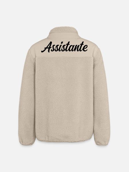 Assistante Polyvalente Secrétaire Bureau Professio - Veste sherpa unisexe coupe décontractée Stanley/Stella - beige