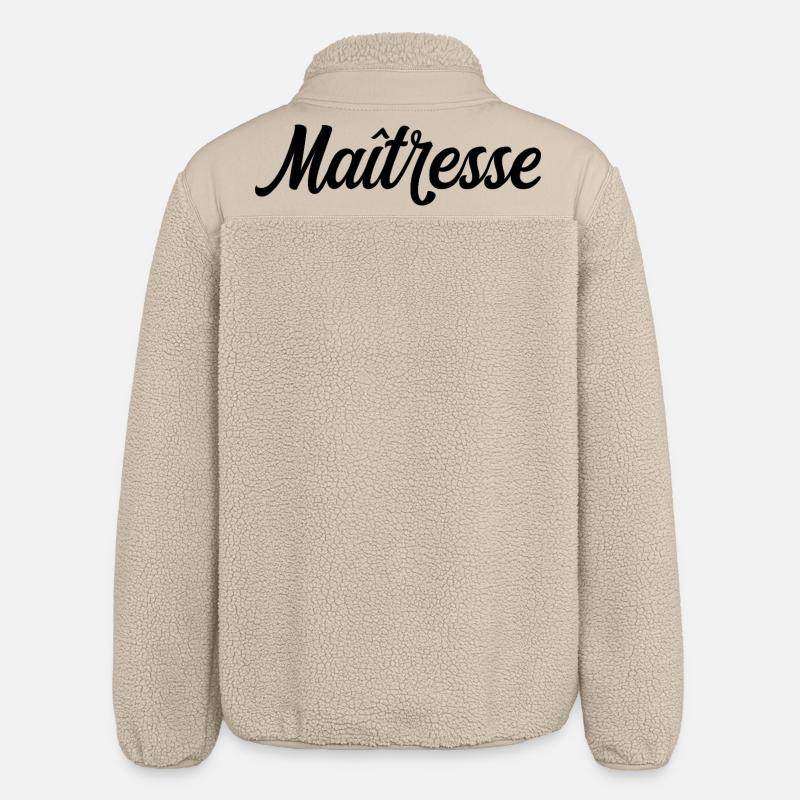 Maîtresse D'école Enseignante Classe Élémentaire - Veste sherpa unisexe coupe décontractée Stanley/Stella - beige