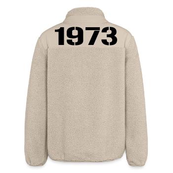 Vintage 1973 - Relaxed Fit Unisex Sherpajacke von Stanley/Stella - Beige - Hinten