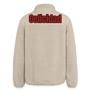Zölizität - Relaxed Fit Unisex Sherpajacke von Stanley/Stella - Beige - Hinten