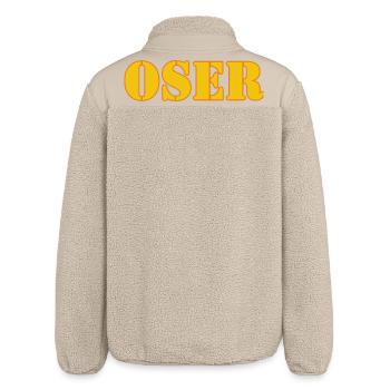 WAG U - Relaxed Fit Unisex Sherpajacke von Stanley/Stella - Beige - Hinten