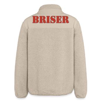 BRISER - Veste sherpa unisexe coupe décontractée Stanley/Stella - beige - Dos