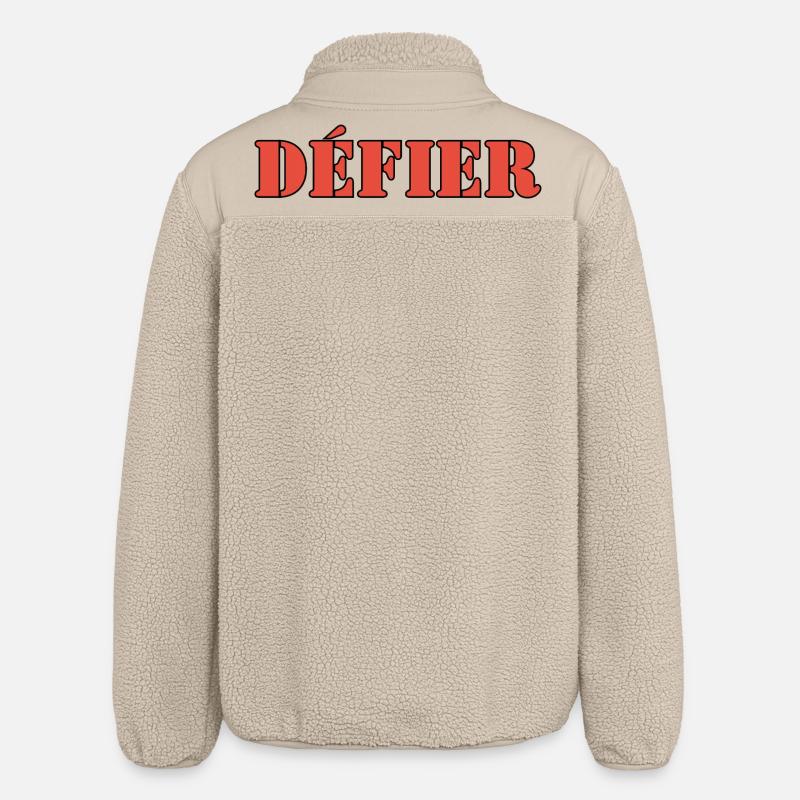 DÉFIER - Veste sherpa unisexe coupe décontractée Stanley/Stella - beige