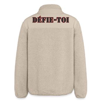 DÉFIE-TOI - Veste sherpa unisexe coupe décontractée Stanley/Stella - beige - Dos